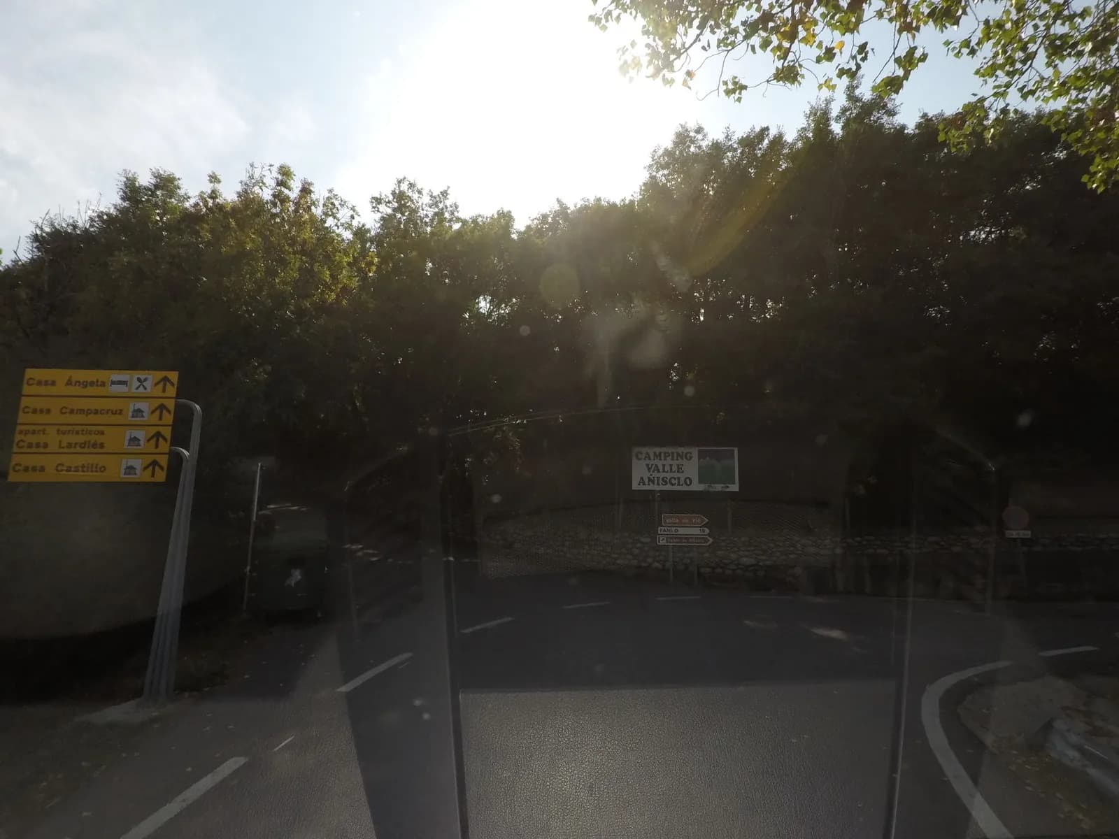 Parking Camping Valle Anisclo en Sobrarbe (Huesca)