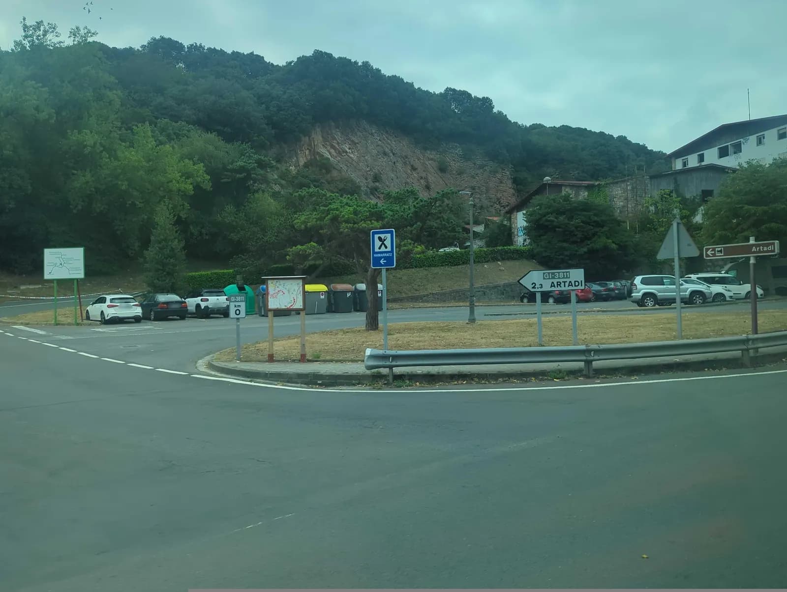 Parking gratuito en Zumaia (Alai) cerca de la playa de Itzurun en Zumaia