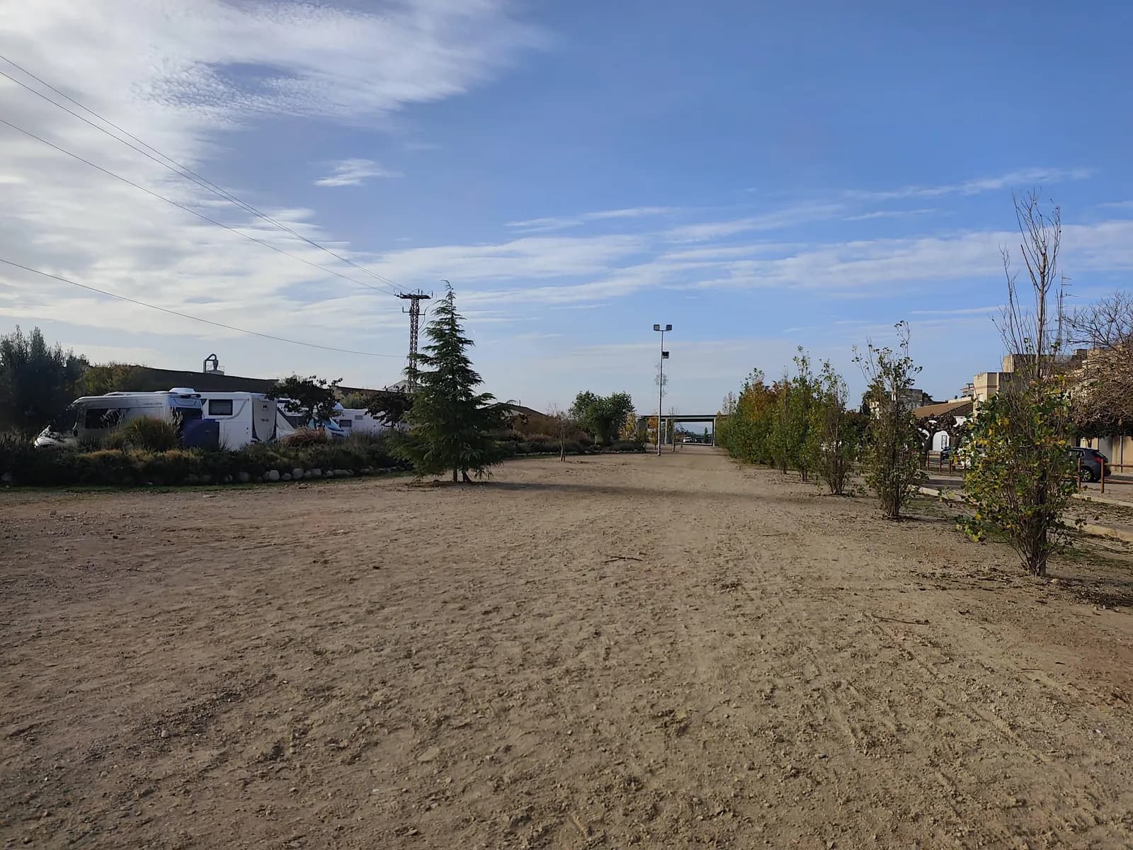 Parking gratuito Parc de la Via: área de autocaravanas en L’Aldea (Tarragona) en L`Aldea (Tarragona)