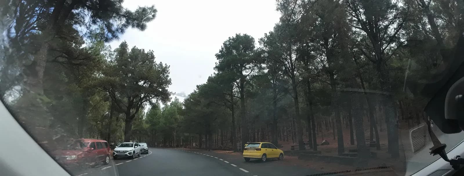 Parking gratuito de Llanos de la Pez en Tejeda (GC-600) en Tejeda