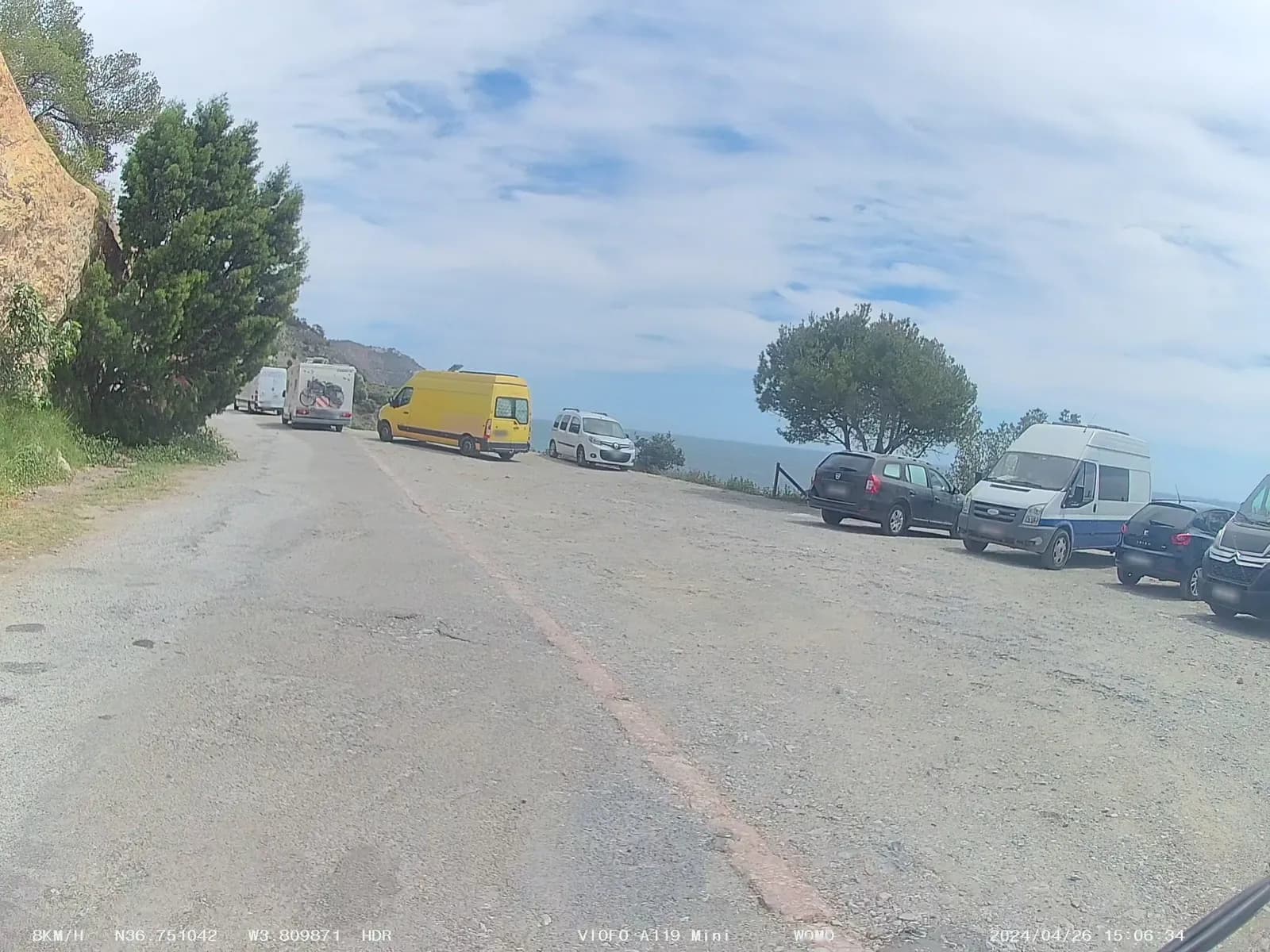 Parking gratuito de autocaravanas y furgonetas en Nerja en Nerja