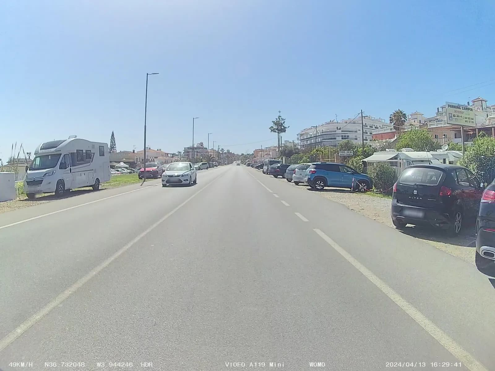Parking de autocaravanas Miramar en Torrox (Málaga) en Torrox