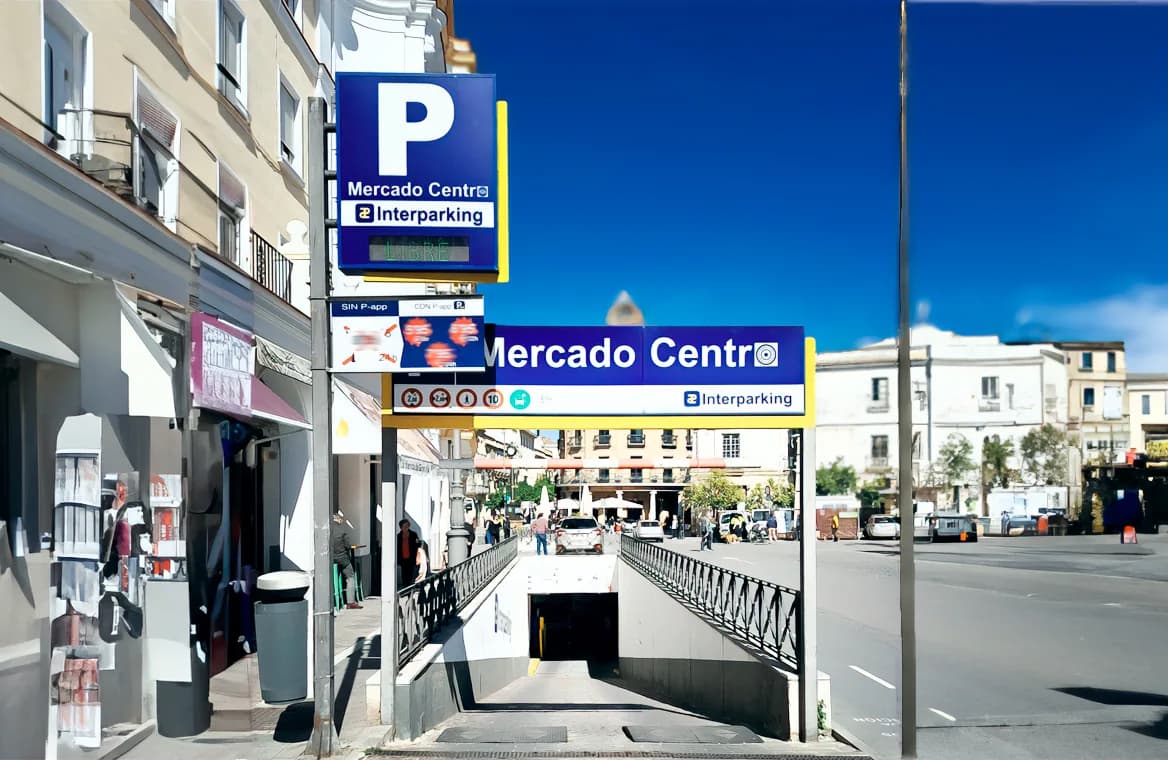Aparcamiento Interparking Mercado Centro Parking 24 horas en Jerez de la Frontera (Cádiz)
