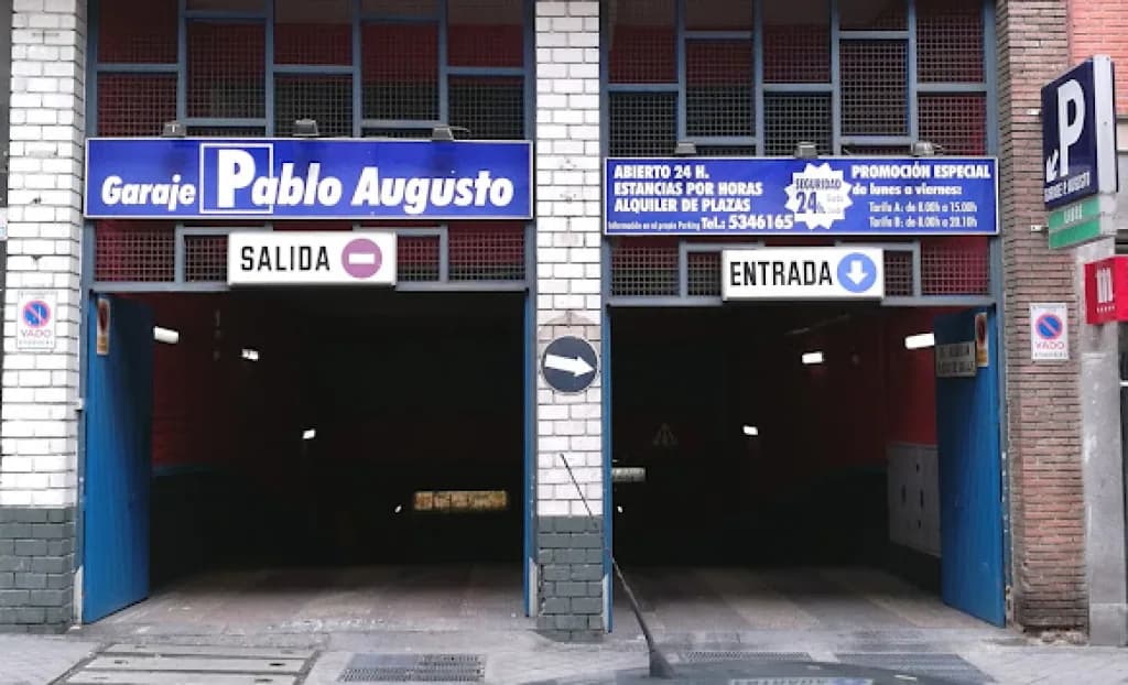 Parking Pablo Augusto 24h en Chamberí, Madrid en Madrid