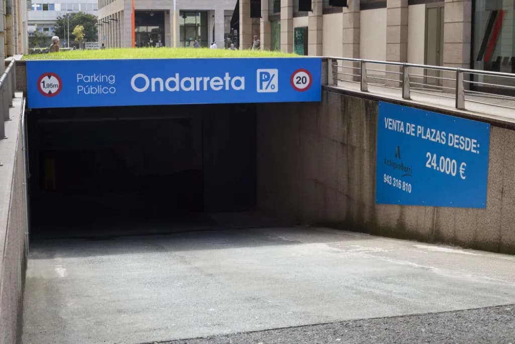 Parking Ondarreta en San Sebastián (Gipuzkoa)