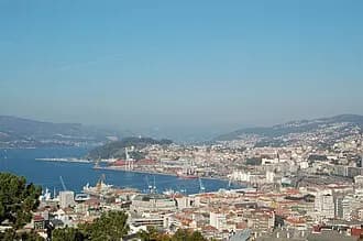 Puerto de Vigo y zona del Areal