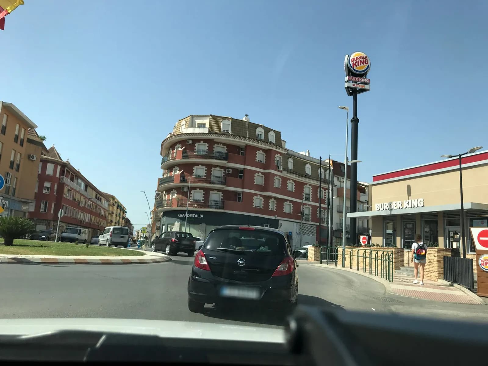 Aparcamiento Burger King en Úbeda (Jaén)