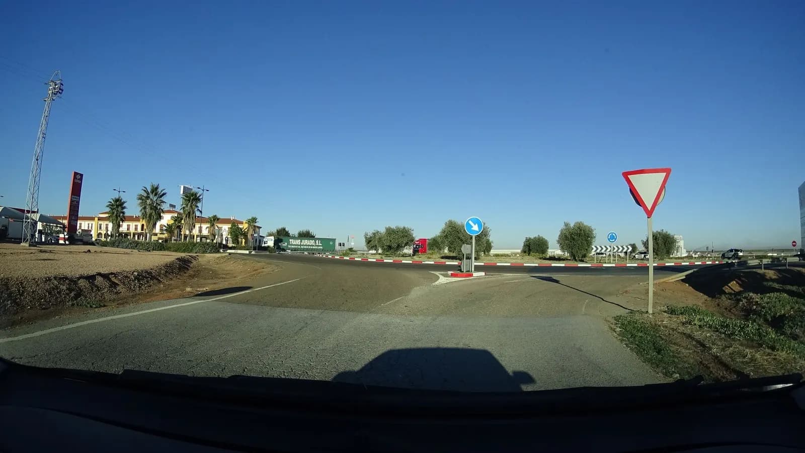 Aparcamiento gratuito en Antigua Nacional en Almendralejo (Badajoz)
