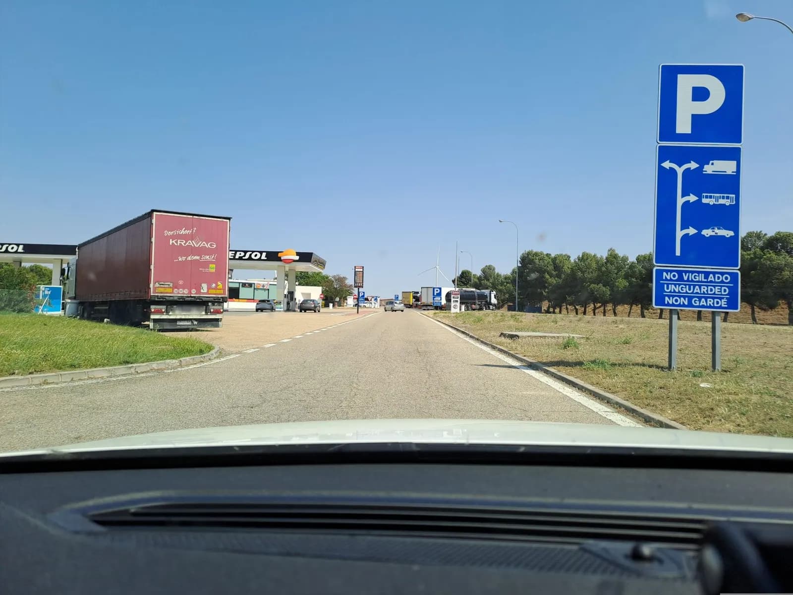 Aparcamiento gratuito en Autopista del Ebro en Fontellas (Navarra)
