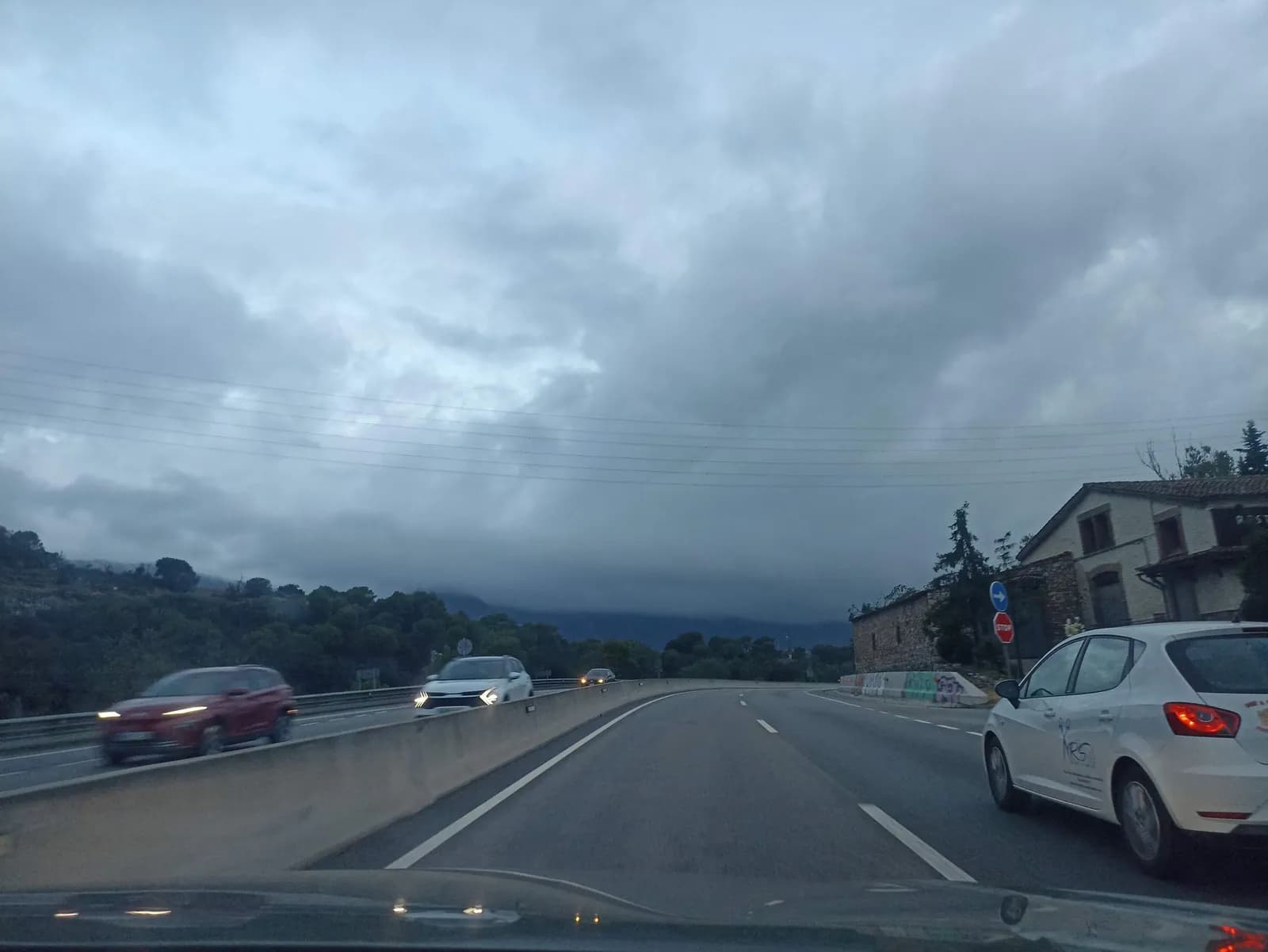 Aparcamiento gratuito en Autovia Barcelona - Vic - Ripoll C-17 en Aiguafreda (Barcelona)