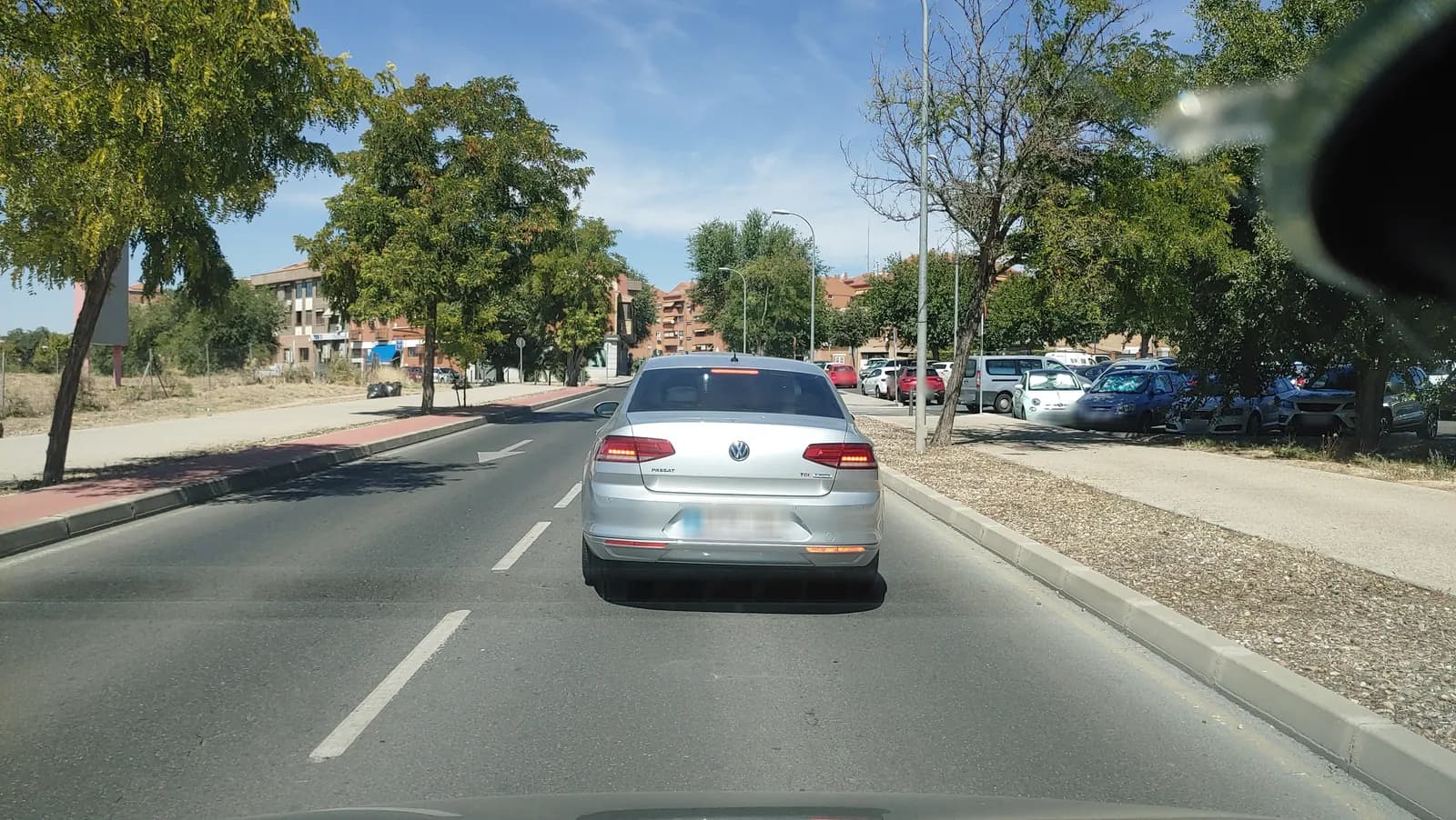 Parking gratuito y libre en la Avenida de Mas de Rivero (Toledo) en Toledo