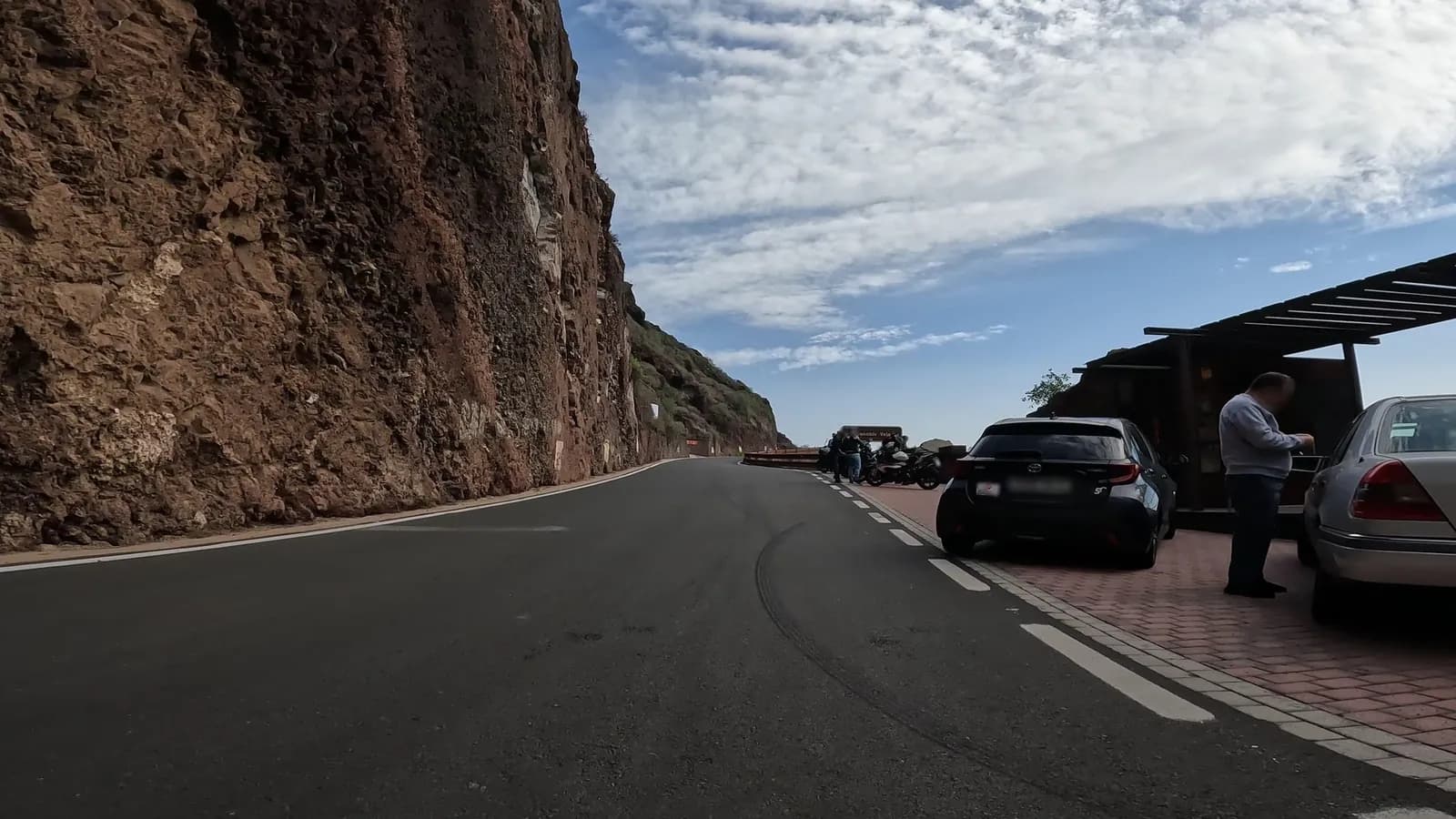 Aparcamiento gratuito en Barranco Valerón en Santa María de Guía de Gran Canaria (Las Palmas)