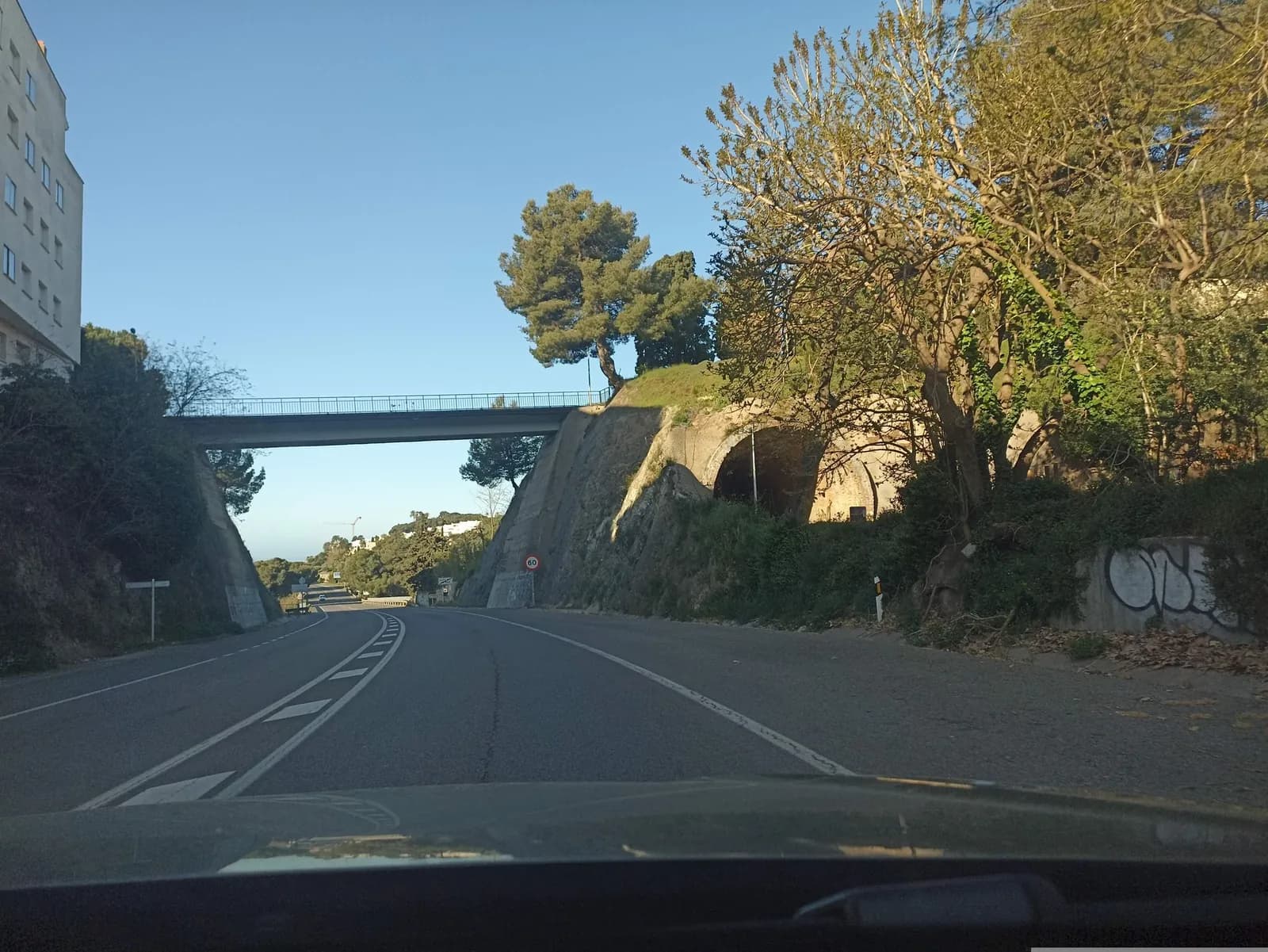 Aparcamiento gratuito en Camí del Túnel Vell en Sant Pol de Mar (Barcelona)