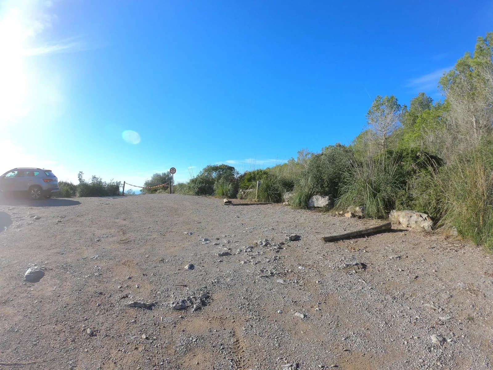 Aparcamiento gratuito en Camí vell de Can Planes a Vallgrassa en Olivella (Barcelona)