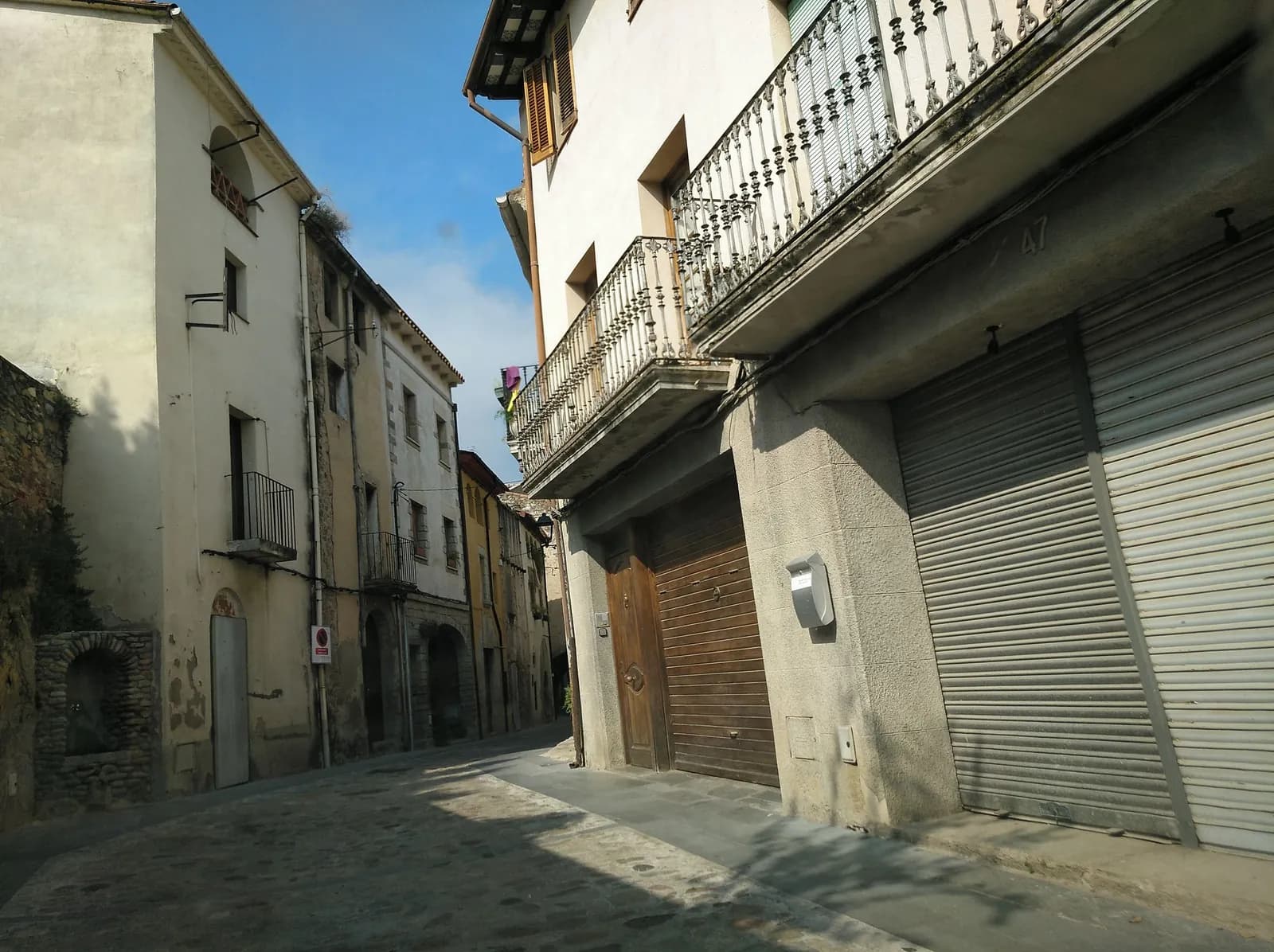 Aparcamiento gratuito en Carrer d'Avall en Anglès (Girona)
