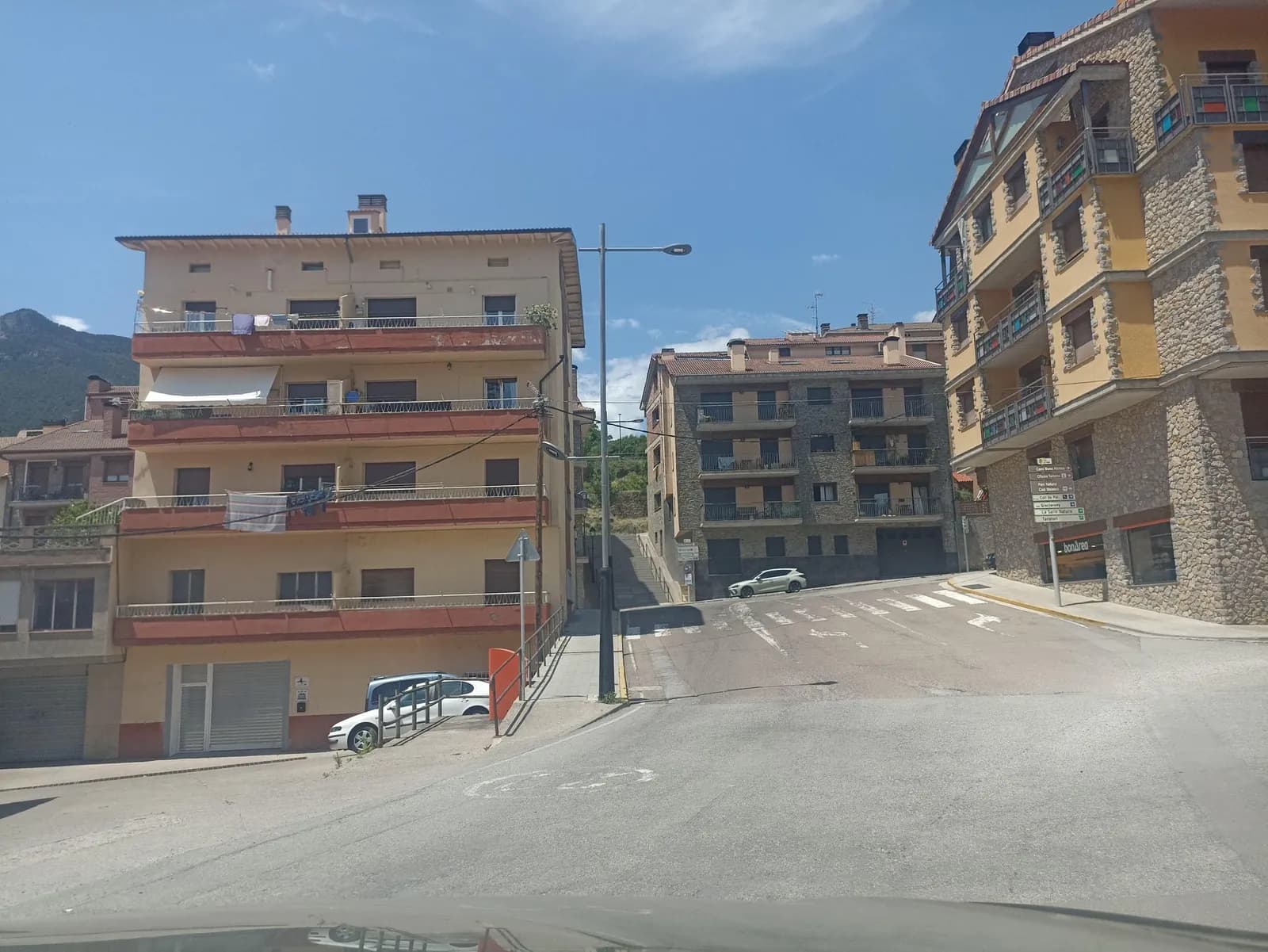 Aparcamiento gratuito en Carrer de la Font del Sofre en Bagà (Barcelona)