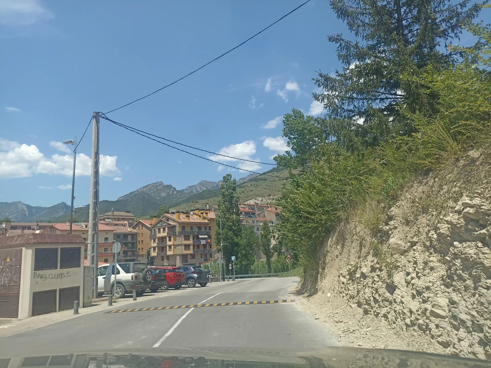 Parking gratis en el Carrer de la Font del Sofre (Bagà) en Bagà (Barcelona)