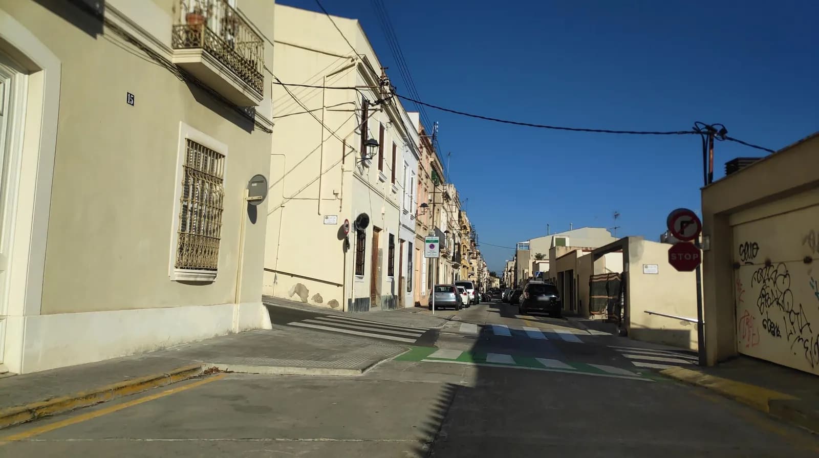 Aparcamiento gratuito en Carrer Jaume I en El Masnou (Barcelona)
