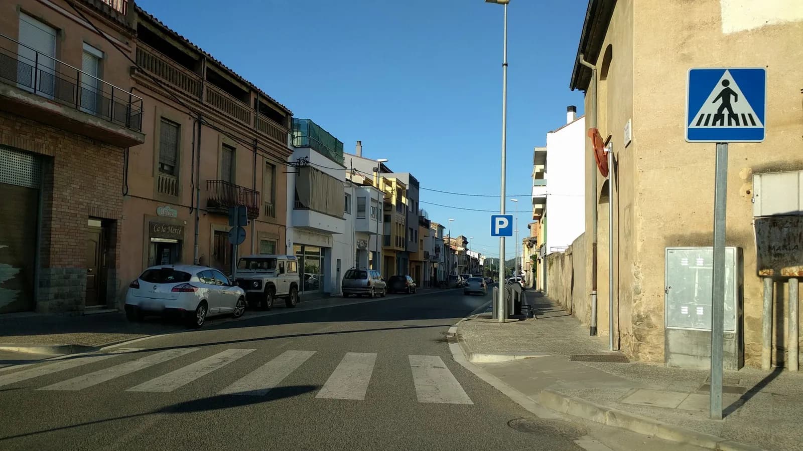 Aparcamiento gratuito en Carrer Triassa en Anglès (Girona)