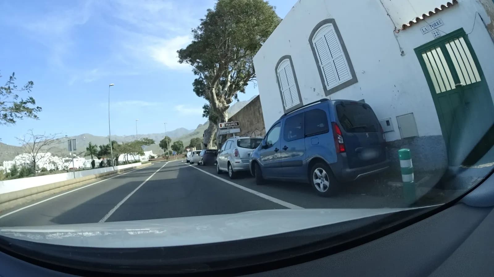 Aparcamiento gratuito en Carretera al Puerto de Las Nieves en Agaete (Las Palmas)
