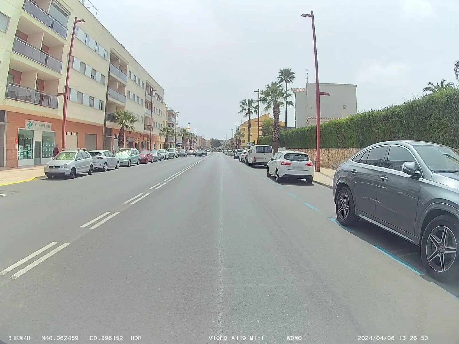 Aparcamiento gratuito en Carretera de la Estación en Peníscola/Peñíscola (Castellón)