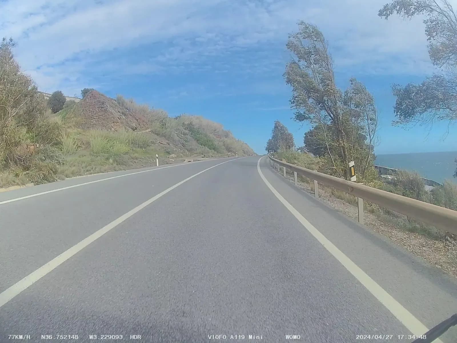 Aparcamiento gratuito en Carretera del Mediterráneo en Albuñol (Granada)