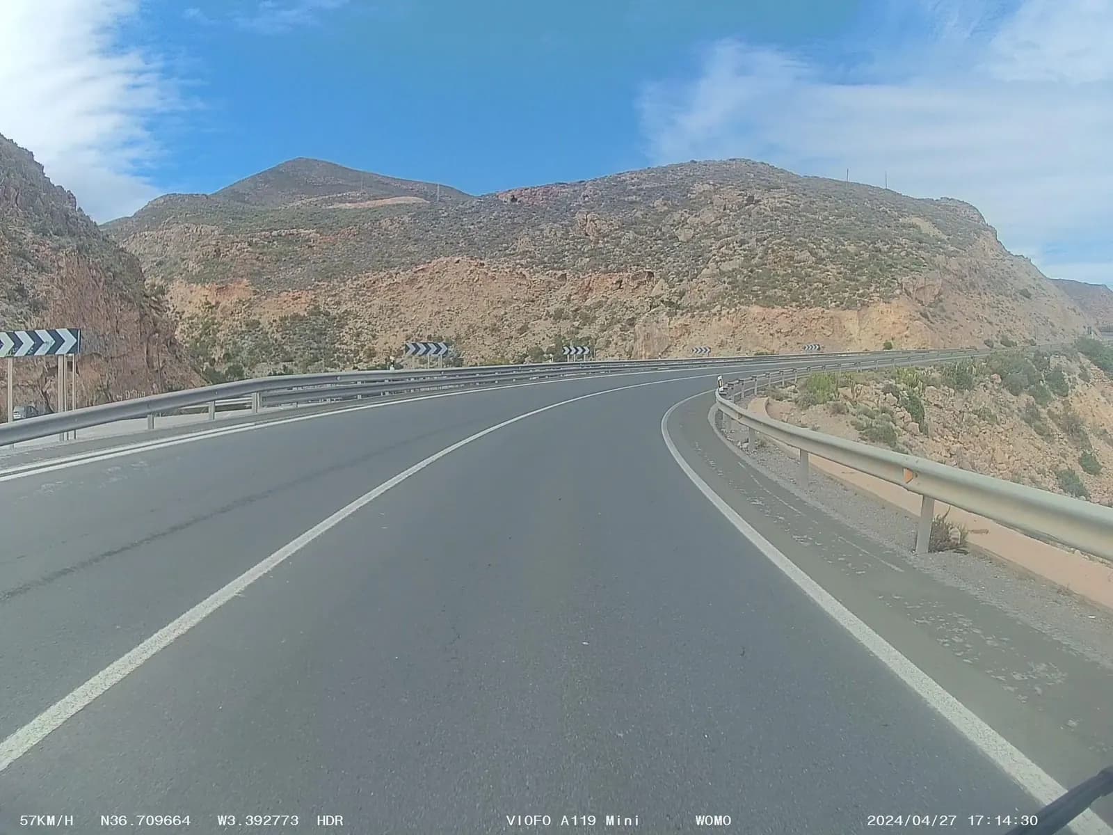 Aparcamiento gratuito en Carretera del Mediterráneo en Gualchos (Granada)