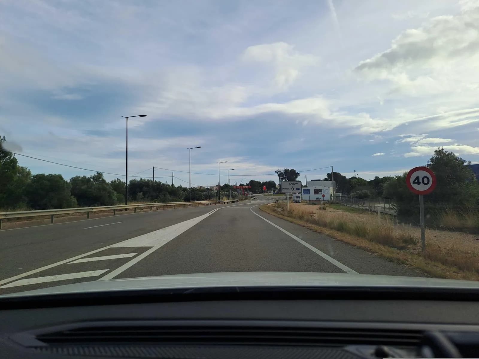 Aparcamiento gratuito en Carretera del Platé en L'Ametlla de Mar (Tarragona)
