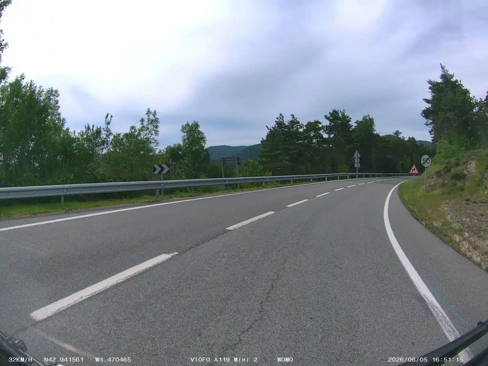 Aparcamiento gratuito en Carretera Pamplona - Francia (Valcarlos) en Erro (Navarra)