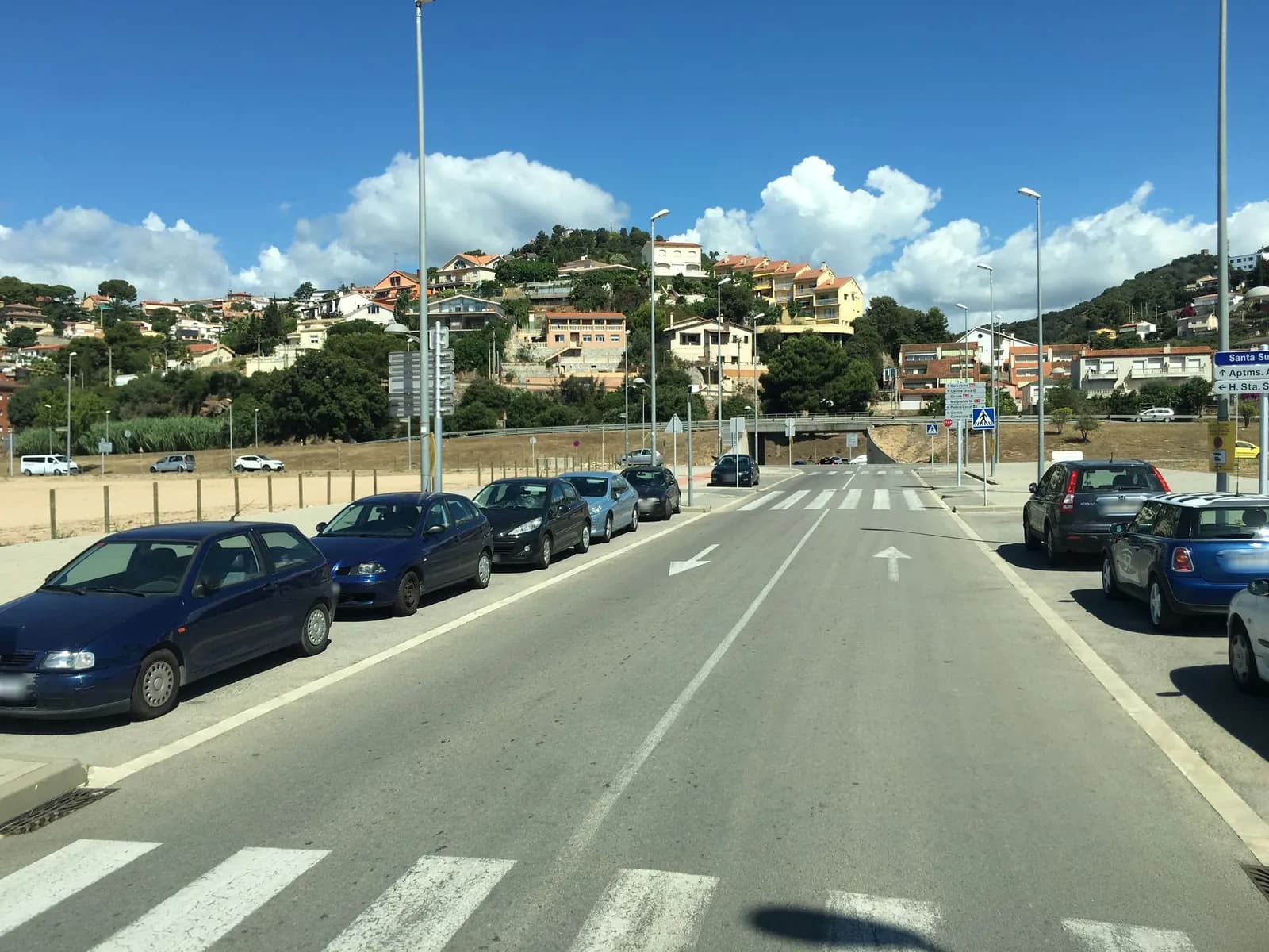 Aparcamiento gratuito en Carretera Vella en Santa Susanna (Barcelona)