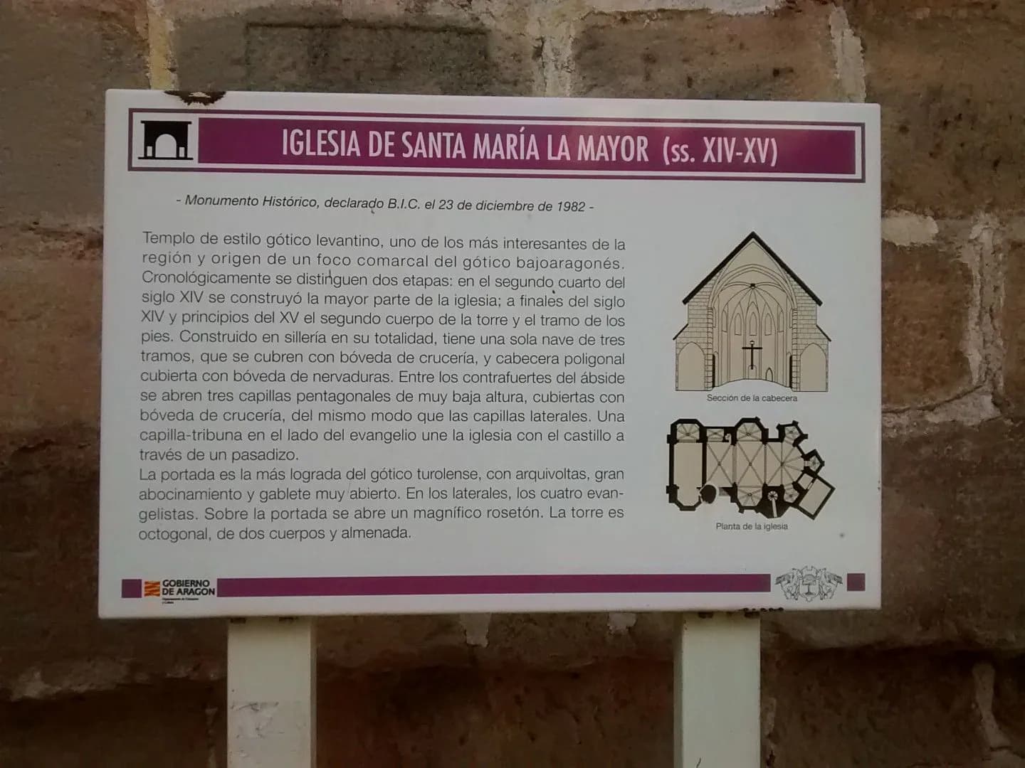 Aparcamiento gratuito cerca de Valderrobres (Teruel) en Valderrobres (Teruel)