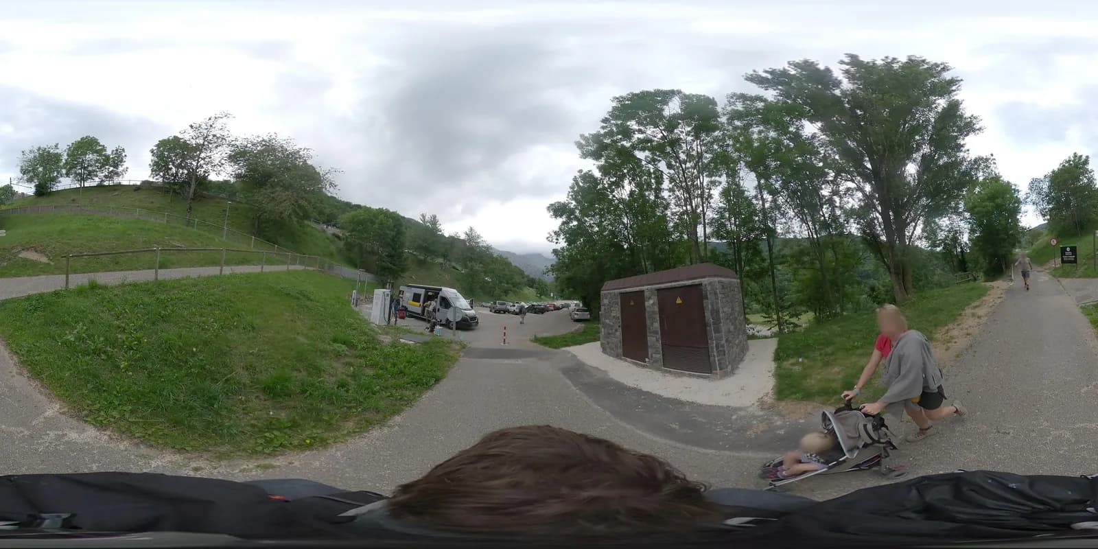 Aparcamiento gratuito en el centro de Queralbs en Queralbs (Girona)