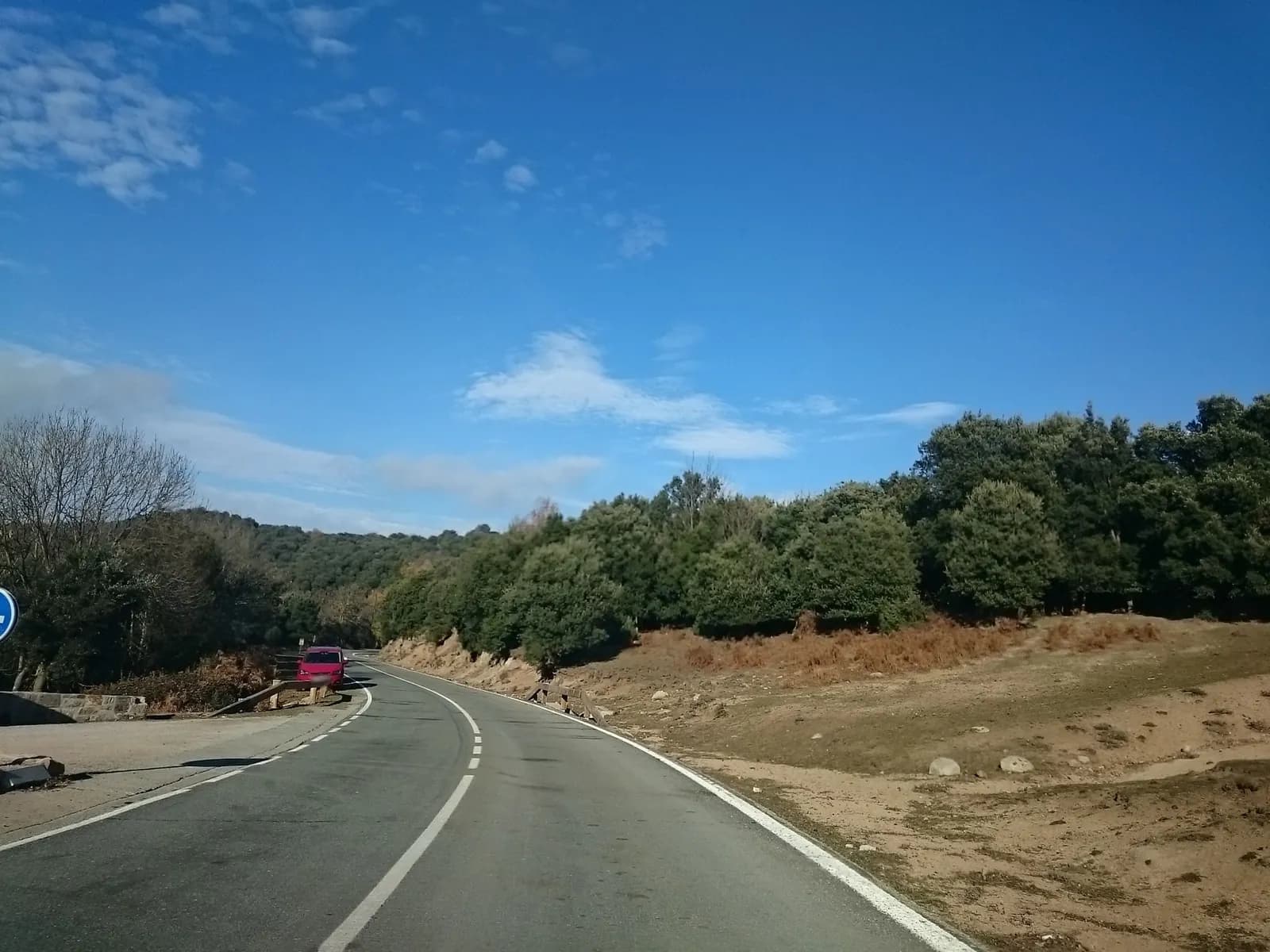 Aparcamiento gratuito en el sureste de Viladrau en Viladrau (Girona)