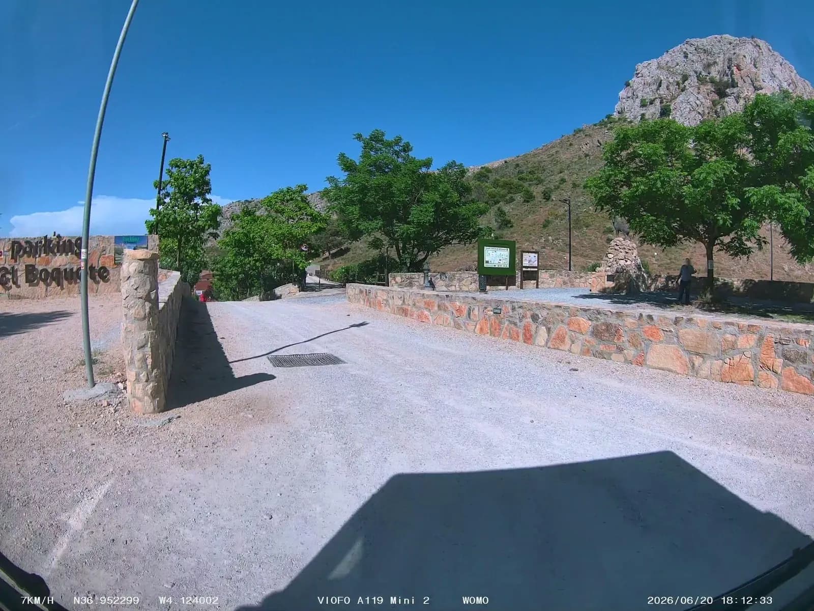 Aparcamiento gratuito en el sureste de Zafarraya en Zafarraya (Granada)