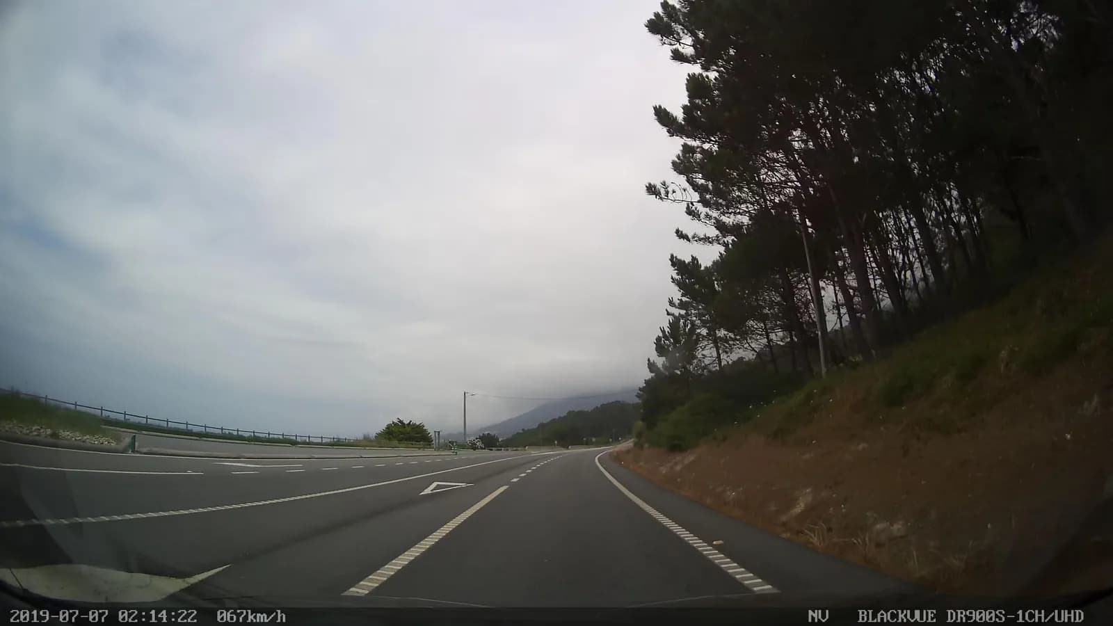 Aparcamiento gratuito en Estrada Vista Alegre en Oia (Pontevedra)