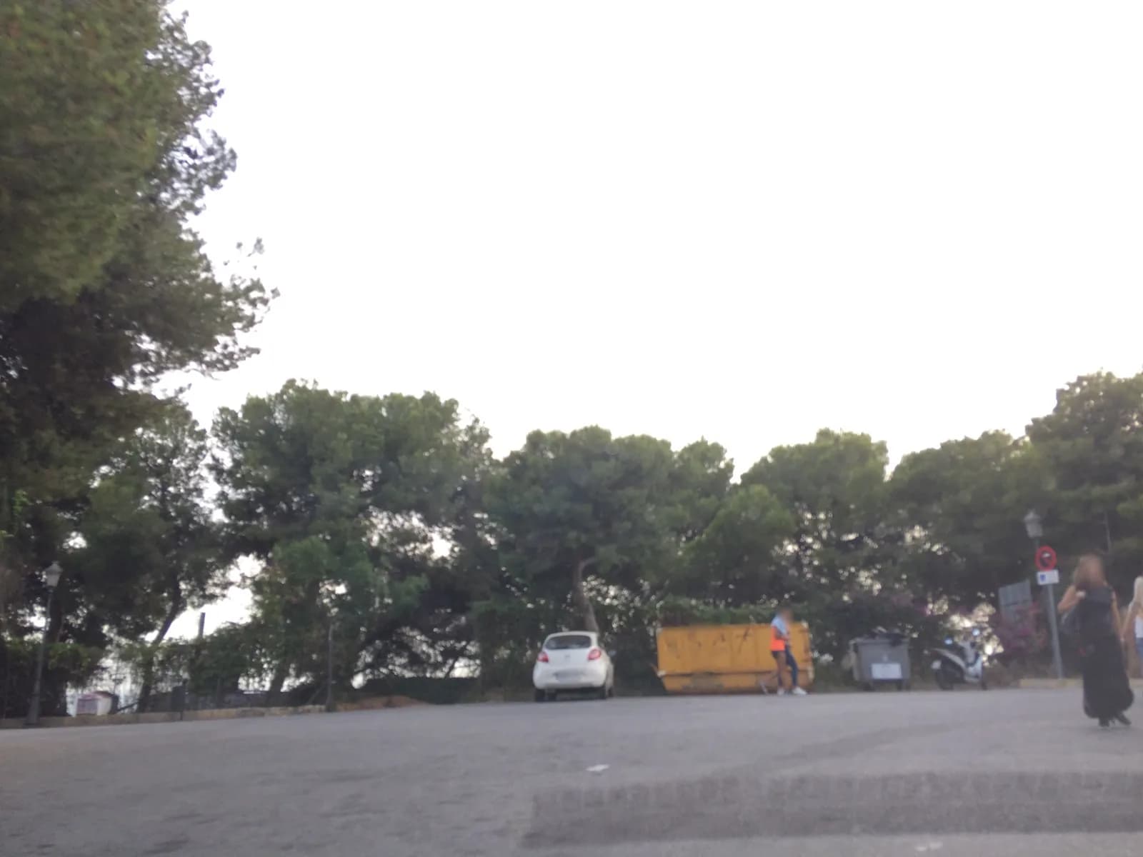 Aparcamiento gratuito junto a Castillo de Gibralfaro en Málaga