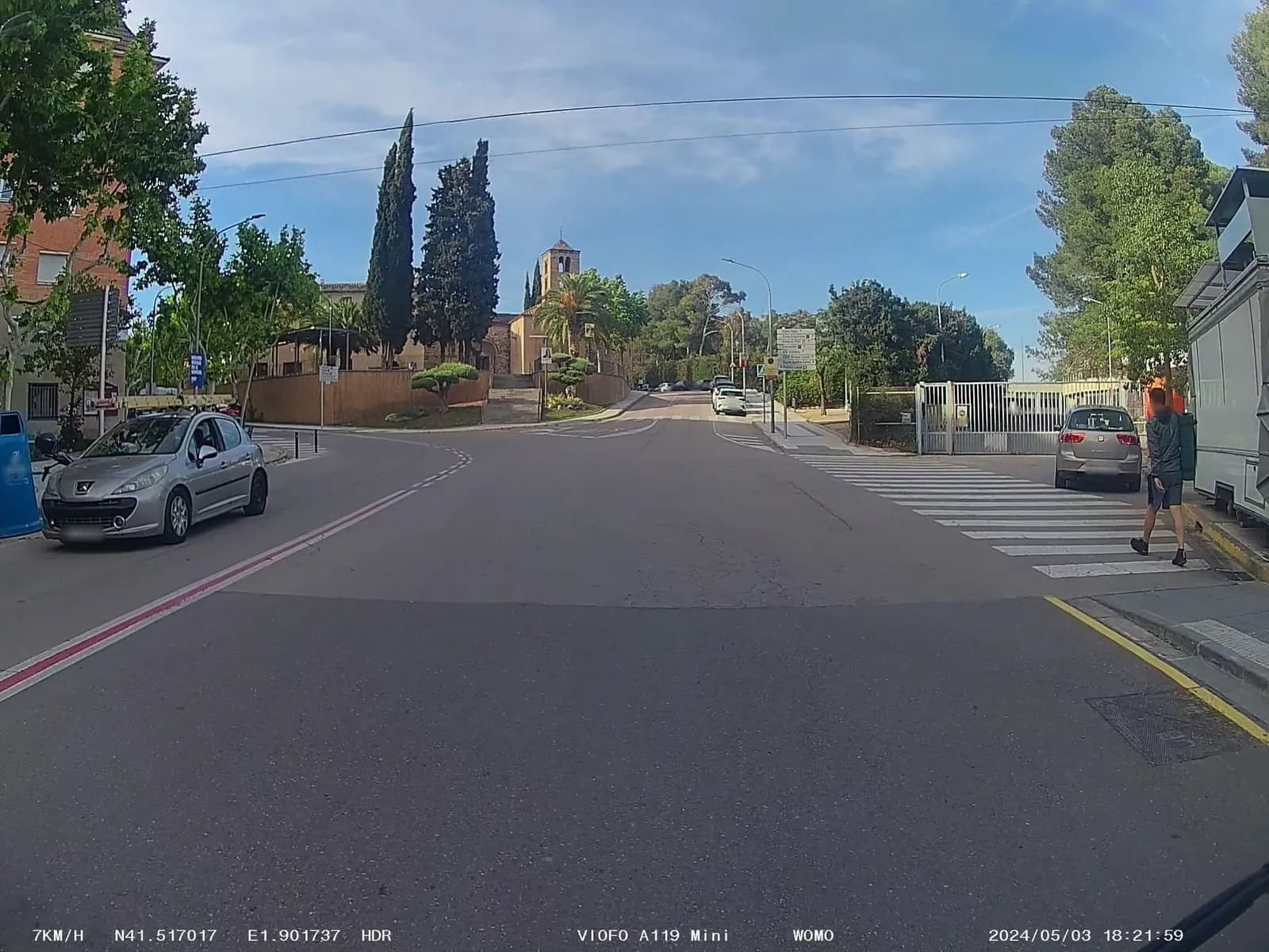 Aparcamiento gratuito en Passeig de l'Església en Abrera (Barcelona)