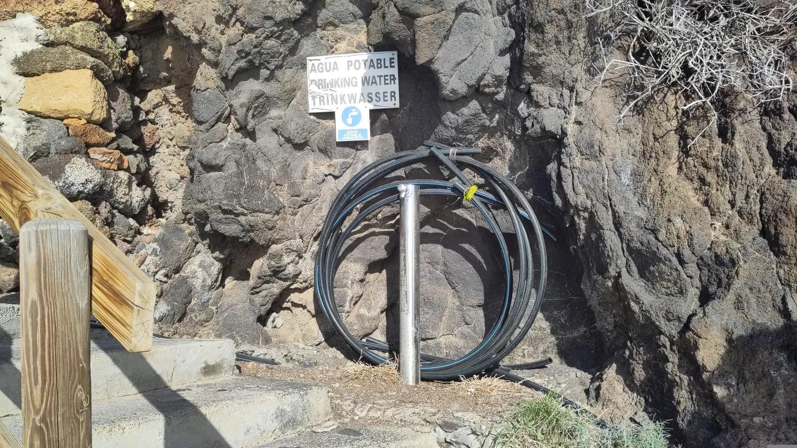 Aparcamiento gratuito en Pista del Puerto en Puntagorda (Santa Cruz de Tenerife)