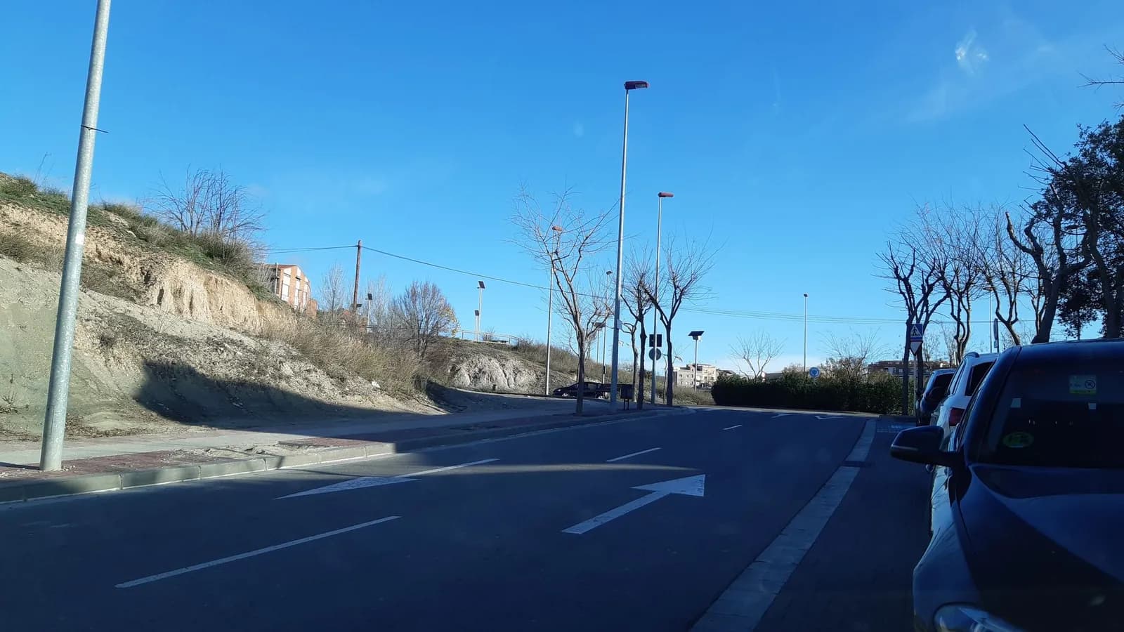 Aparcamiento gratuito en Ronda del Rec en Vilanova del Camí (Barcelona)