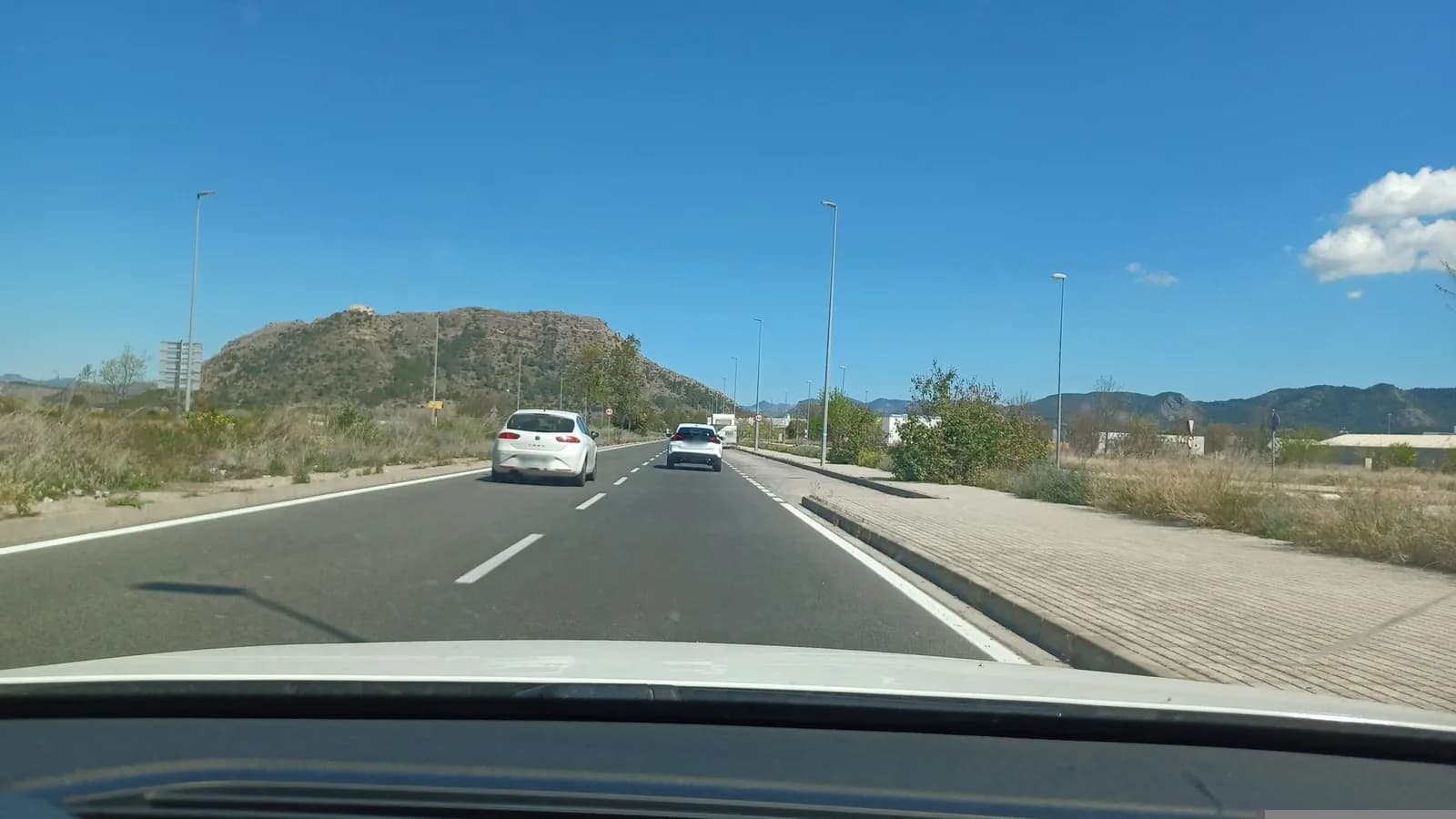 Aparcamiento gratuito en Ronda Norte en Xàtiva (Valencia)