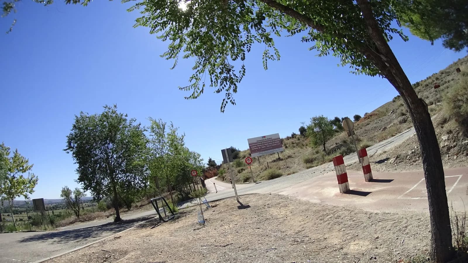 Aparcamiento gratuito en Vía Verde del Tajuña en Morata de Tajuña (Madrid)