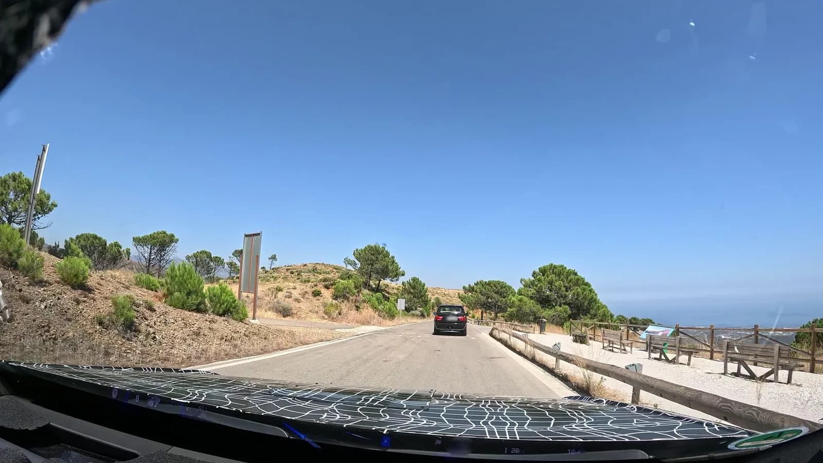 Aparcamiento Mirador de los Ciclistas en Estepona (Málaga)