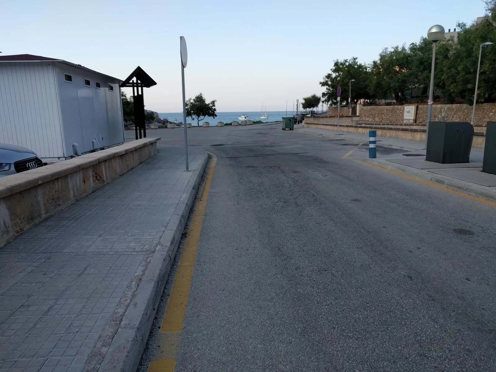 Parking gratuito Cala Sant Vicenç en Pollença (Illes Balears)