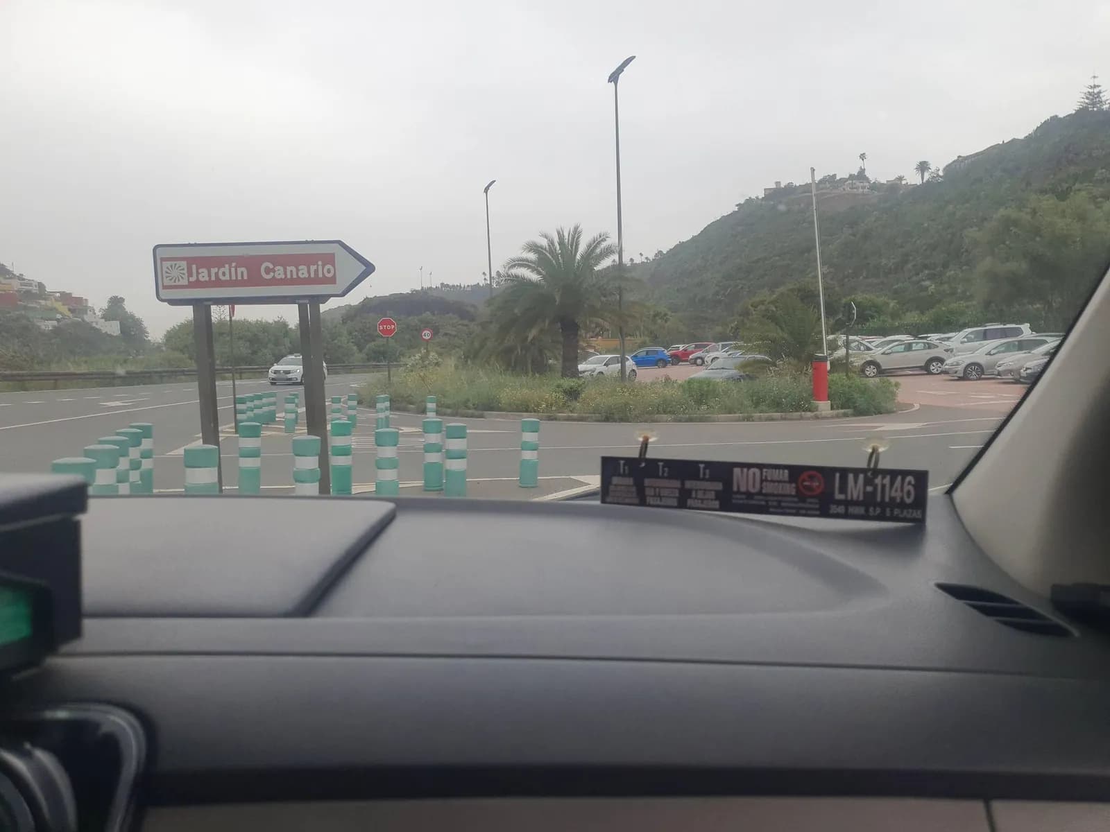 Parking gratuito Jardín Botánico Viera y Clavijo en Santa Brígida (Las Palmas)
