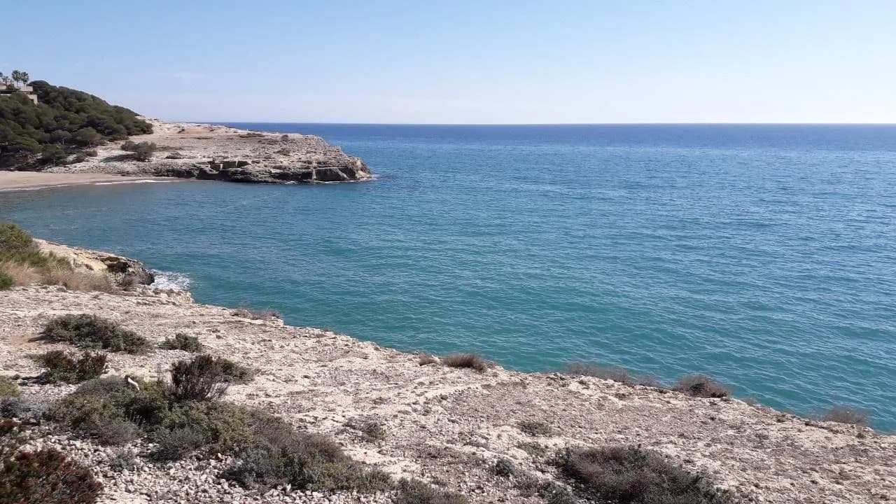 Parking gratuito del Mirador, con vistas al mar, en Altafulla en Altafulla (Tarragona)