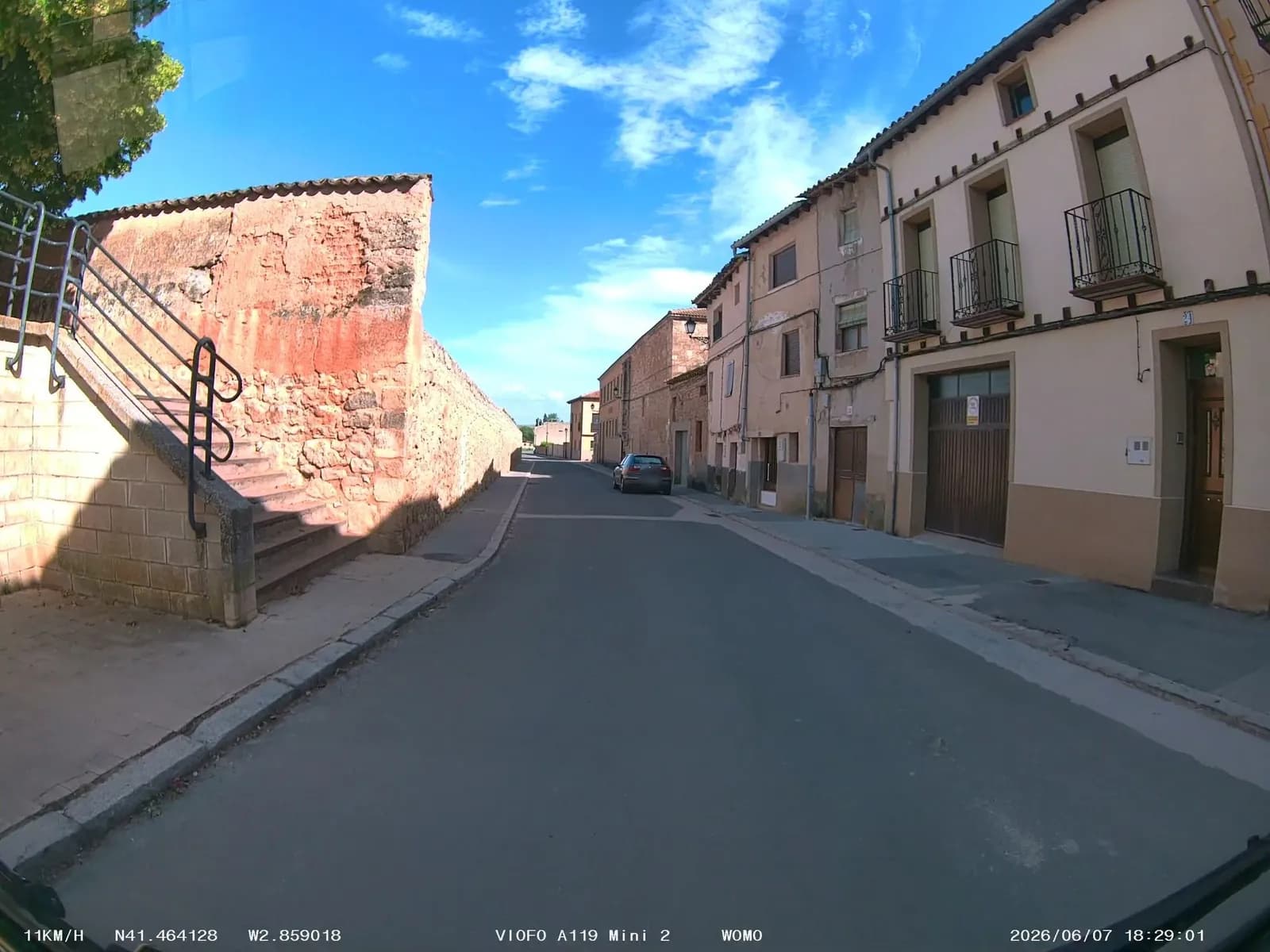 Parking gratuito Plaza del Mercado en Berlanga de Duero (Soria)
