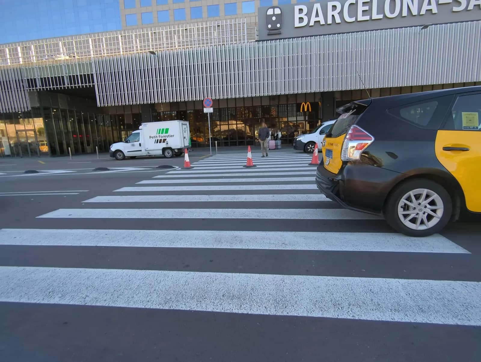 Parking gratuito Salida Parking SABA Estación de Sants en Barcelona