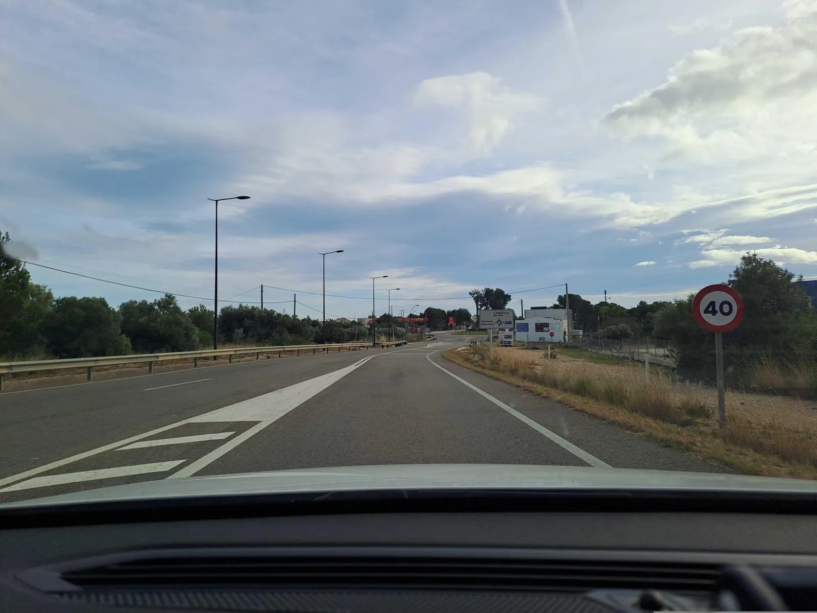 Aparcamiento gratuito en Carretera del Platé en L'Ametlla de Mar (Tarragona)