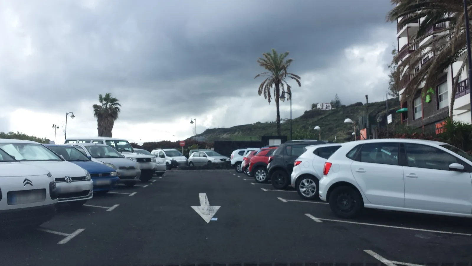 Aparcamiento gratuito en Punta de la Arena en Breña Alta (Santa Cruz de Tenerife)