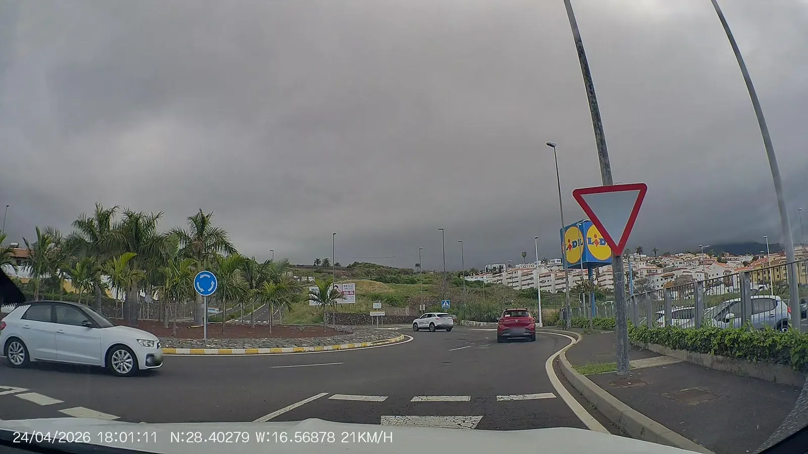 Parking gratuito Lidl Parking en Los Realejos (Santa Cruz de Tenerife)